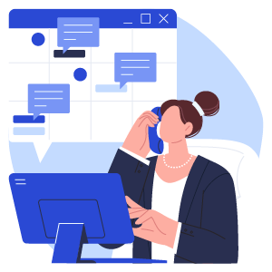 葬儀支援のイラスト